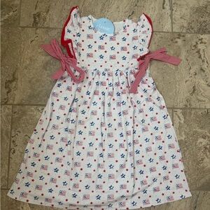 NWT Size 8 Classic Whimsy Flag Print Avery Dress